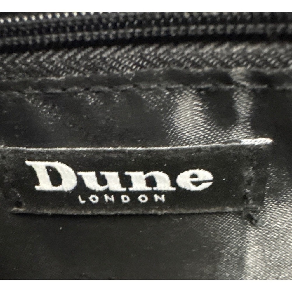 Dune London Olive Green Tan Colorblock Faux Leather Tote Crossbody Bag - Picture 7 of 8